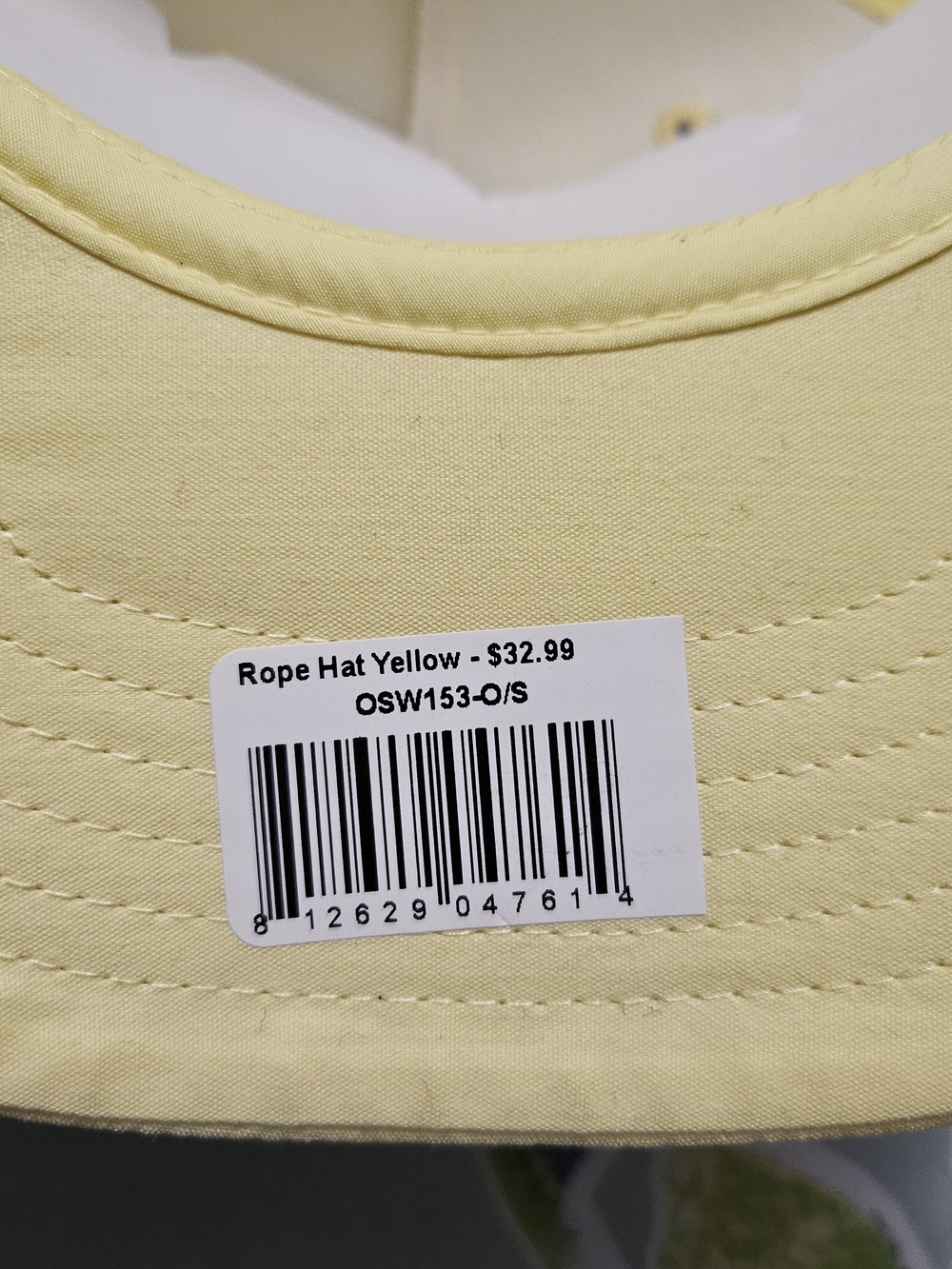 Yellow Rope-Front Cap - Picture 5 of 7